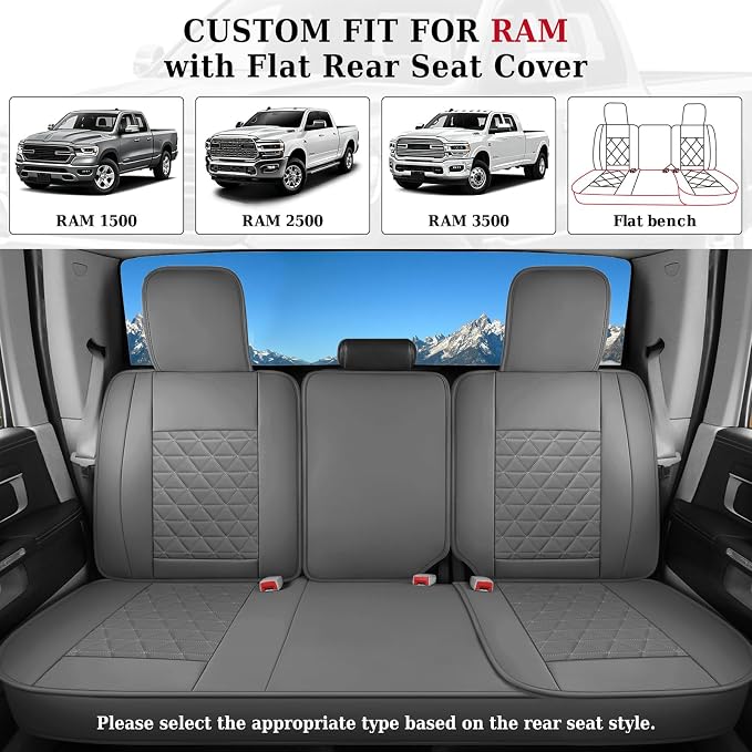 Seat Covers for Multiple Vehicles — Full Set — Gray