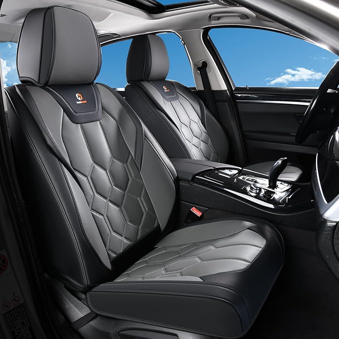 Universal Seat Covers — Front Seat — Black / Gray