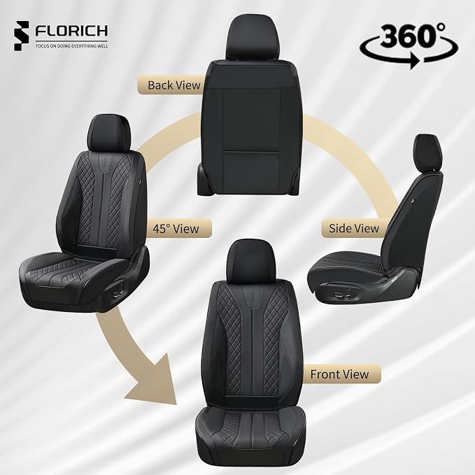 Universal Seat Covers — Front Seat — Black