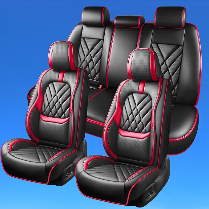 Seat Covers for Nissan Maxima — Full Set — Red
