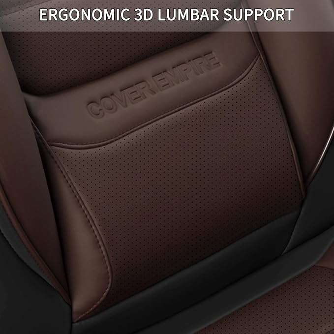 Universal Seat Covers — Front Seat — Black / Brown