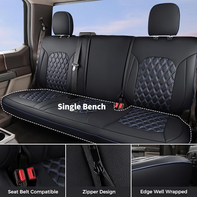Seat Covers for Jeep Wrangler — Full Set — Blue