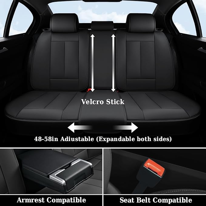 Universal Seat Covers — Full Set — Black