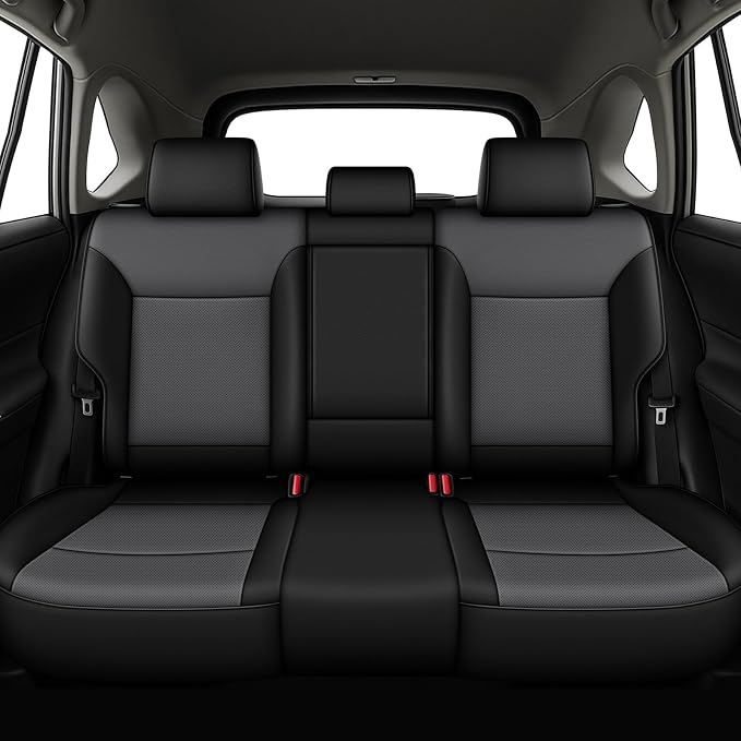 Faux Leather Seat Covers for Toyota RAV4 — Full Set — Black / Gray