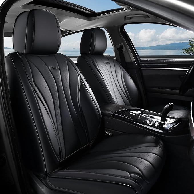 Universal Seat Covers — Front Seat — Black
