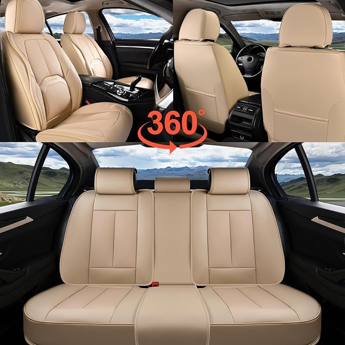 Universal Seat Covers — Full Set — Beige