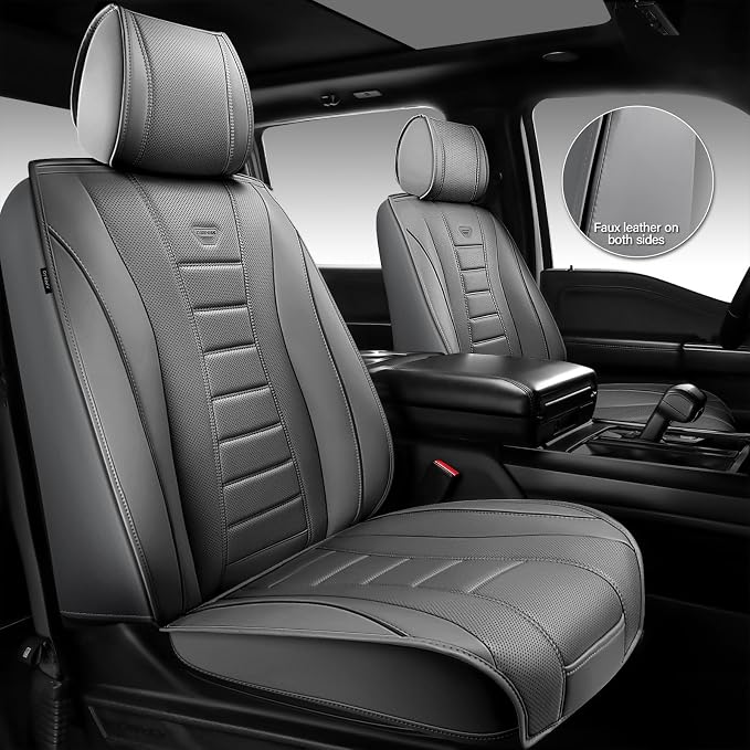 Universal Seat Covers — Full Set — Gray