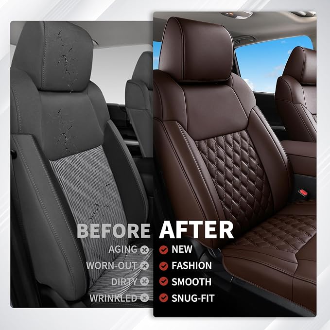 Seat Covers for Toyota Tacoma — Full Set — Coffee