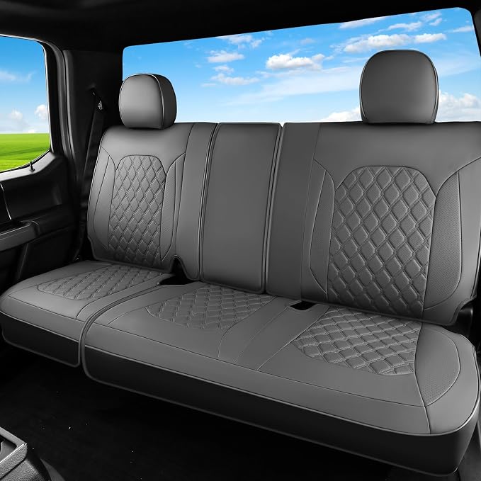 Seat Covers for Multiple Vehicles — Rear Seat — Gray
