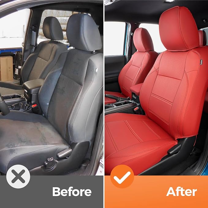 Seat Covers for Toyota Tacoma — Red
