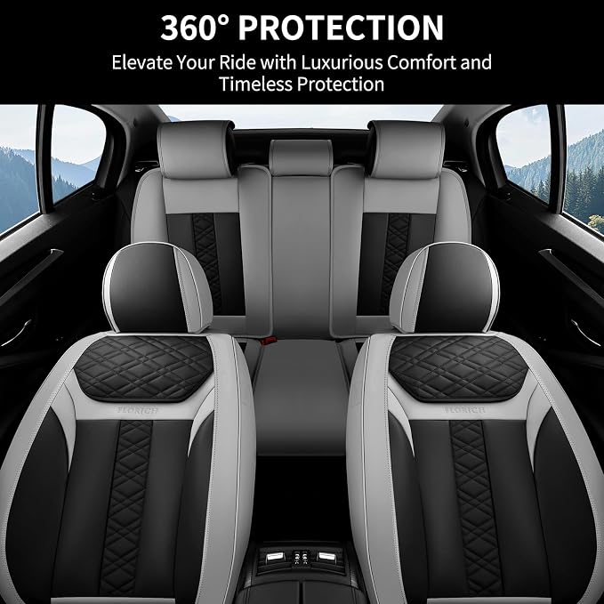 Universal Seat Covers — Full Set — Gray