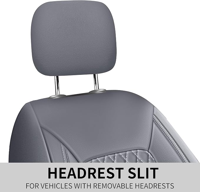 Universal Faux Leather Seat Covers — Front Seat