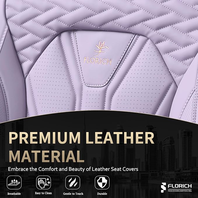 Universal Seat Covers — Front Seat — Purple