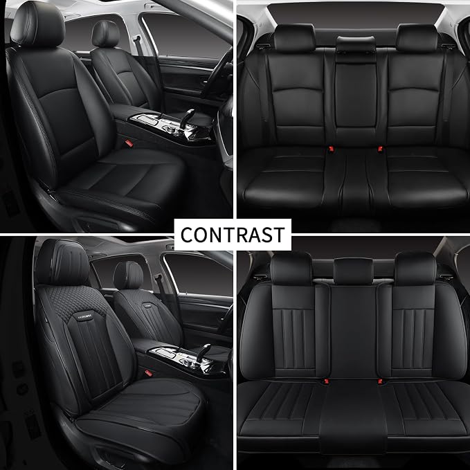 Seat Covers for Multiple Vehicles — Full Set — Black