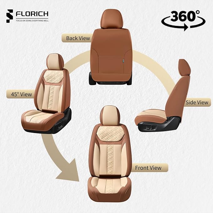 Universal Seat Covers — Full Set — Beige