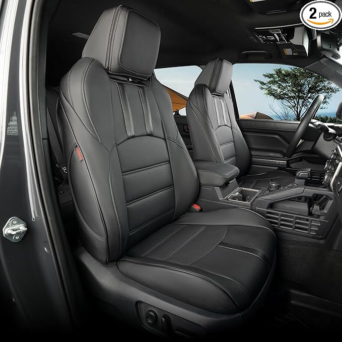 Seat Covers for Toyota Tacoma — Front Seat — Black