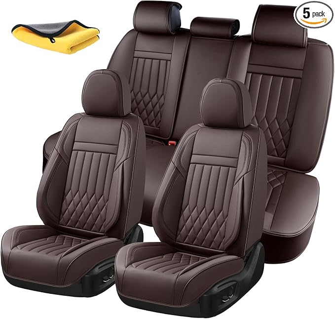 Universal Seat Covers — Full Set — Brown