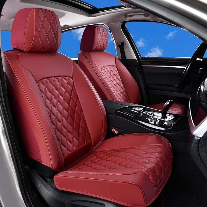Universal Seat Covers — Full Set — Red