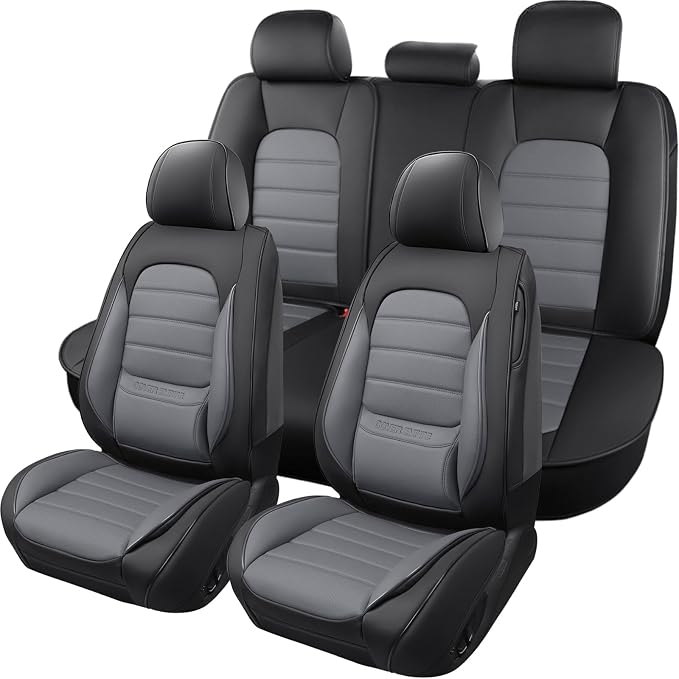 Universal Seat Covers — Full Set — Black / Gray