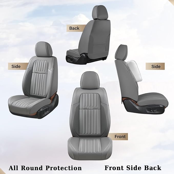 Universal Seat Covers — Full Set — Gray