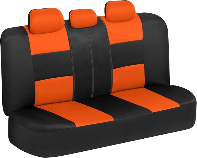 Car Seat Covers — Full Set — Orange / Black