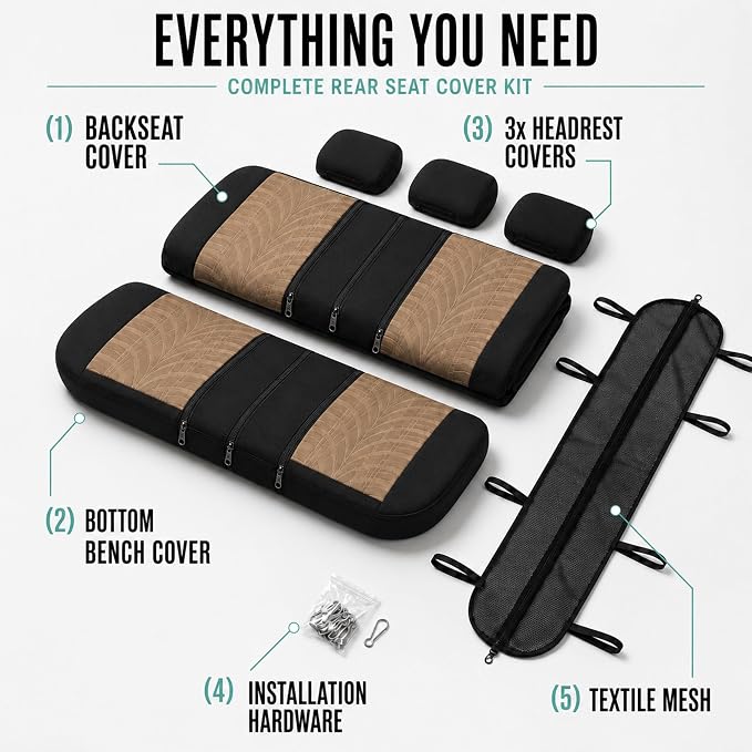 Universal Seat Covers — Beige