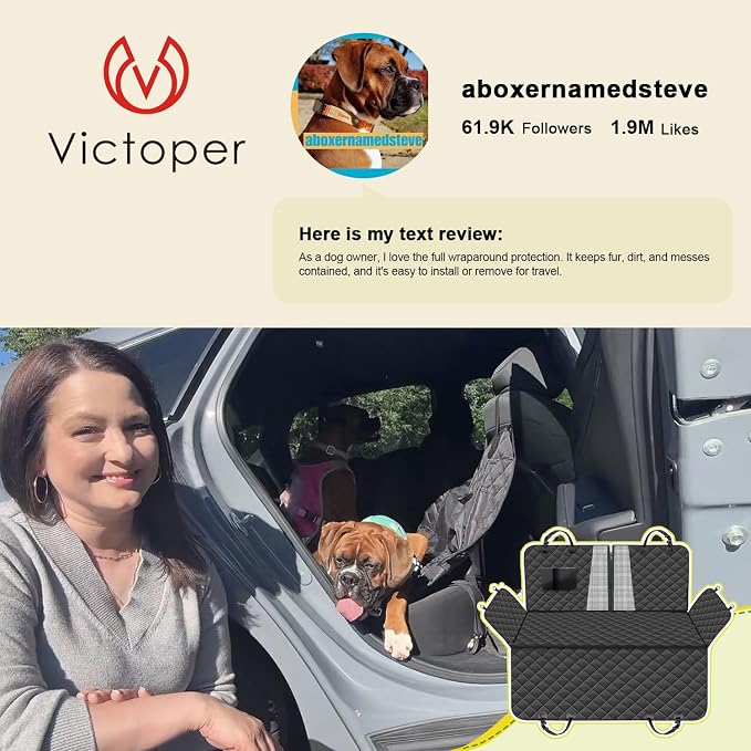 Pet Car Seat Protector — Black
