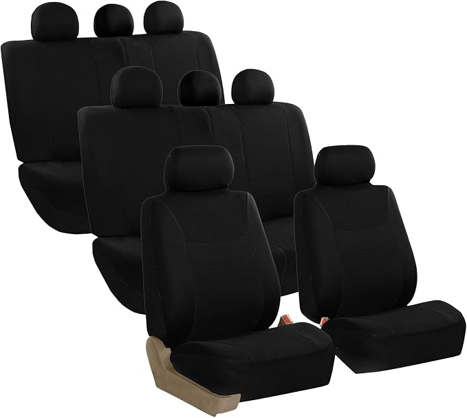 Universal Fabric Seat Covers — Black