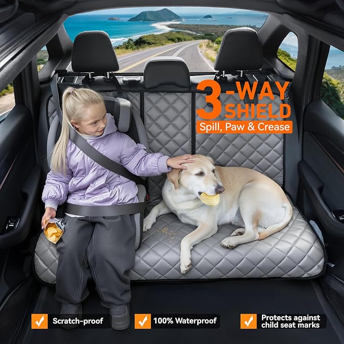 Pet Car Seat Protector — Gray