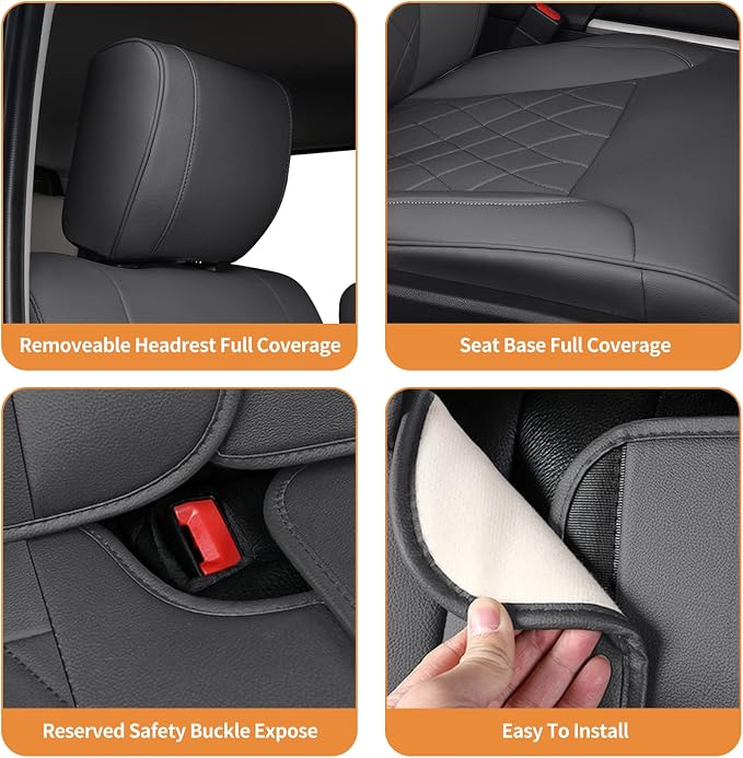 Faux Leather Seat Covers for Toyota Tundra — Full Set