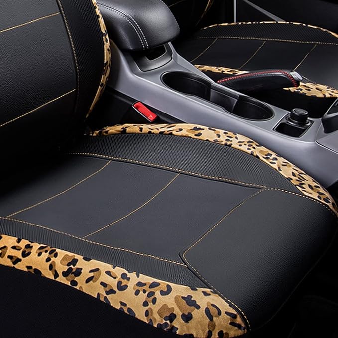 Fabric Car Seat Covers — Front Seat — Black