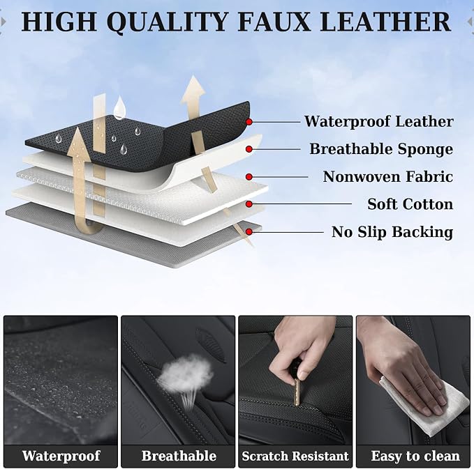 Universal Seat Covers — Full Set — Black