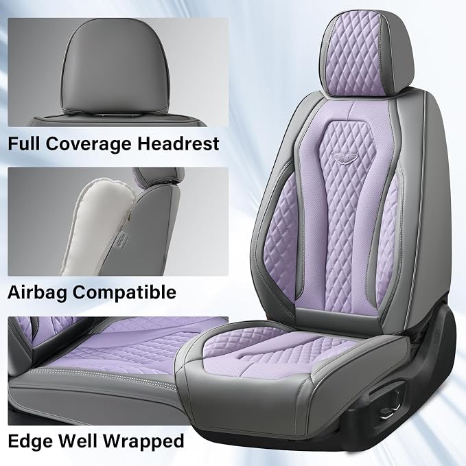 Universal Seat Covers — Front Seat — Purple