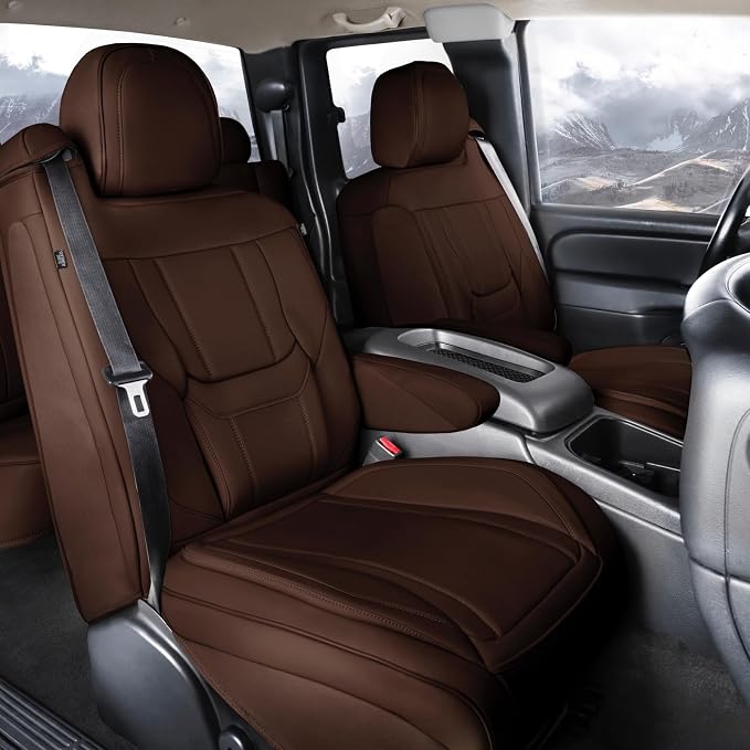 Seat Covers for Chevrolet Silverado — Front Seat — Brown