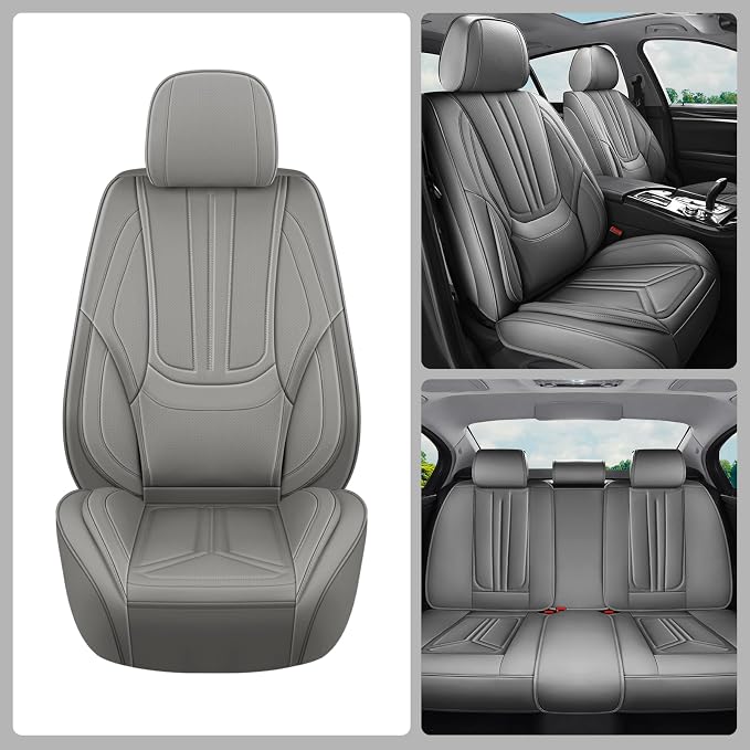 Universal Seat Covers — Full Set — Gray