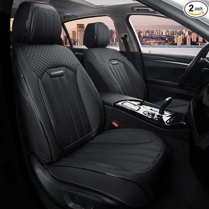 Universal Seat Covers — Front Seat — Black