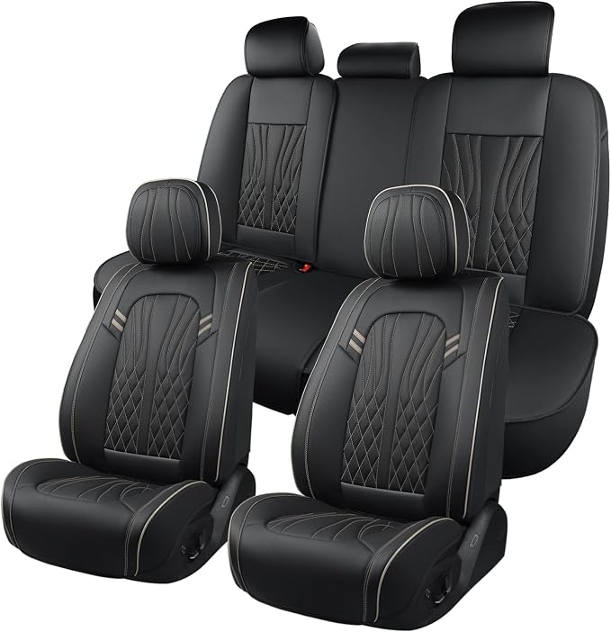 Universal Seat Covers — Full Set — Black