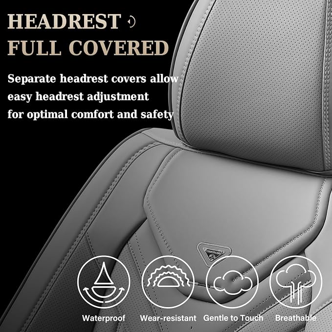 Universal Seat Covers — Full Set — Gray