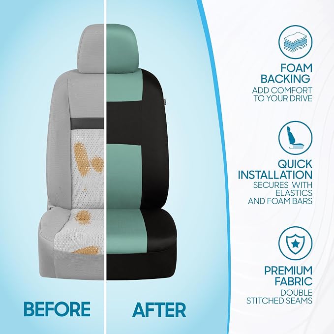 Car Seat Covers — Full Set — Black