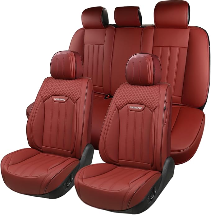 Universal Seat Covers — Full Set — Red