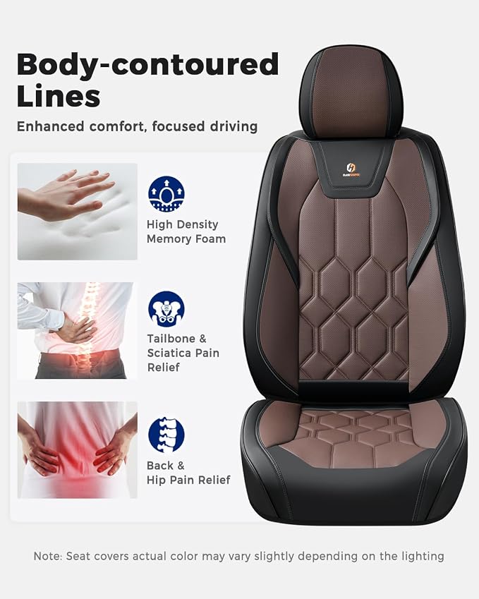 Universal Seat Covers — Black / Coffee