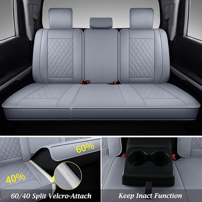 Seat Covers for Toyota Tundra — Full Set — Gray
