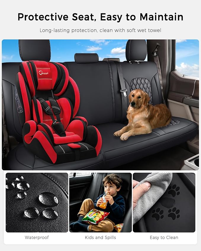 Seat Covers for Toyota Tacoma — Black