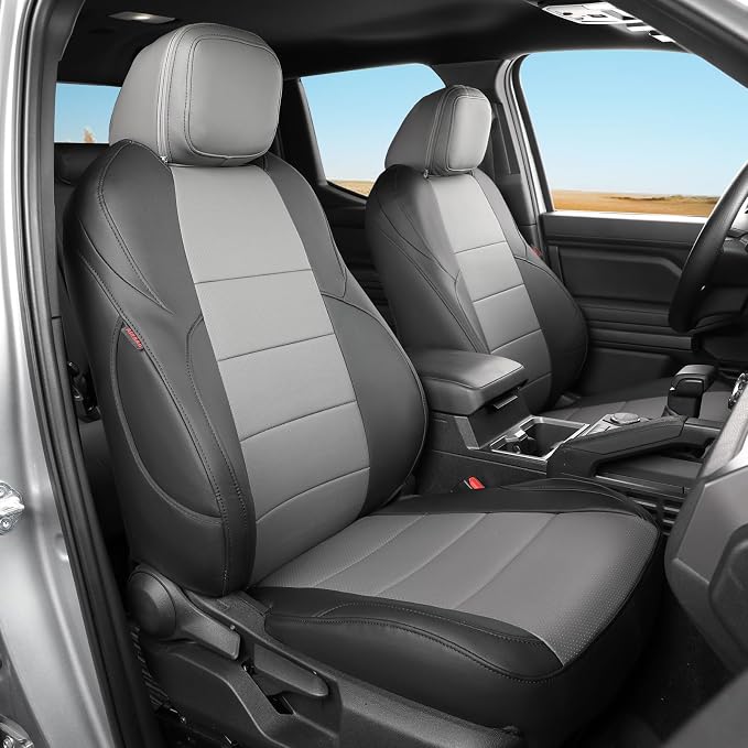 Seat Covers for Toyota Tacoma — Front Seat — Black / Gray