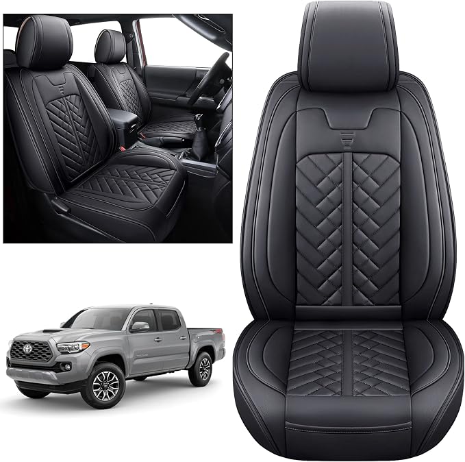 Seat Covers for Toyota Tacoma — Front Seat — Black