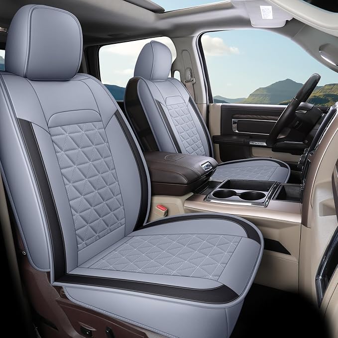 Seat Covers for Multiple Vehicles — Full Set — Gray