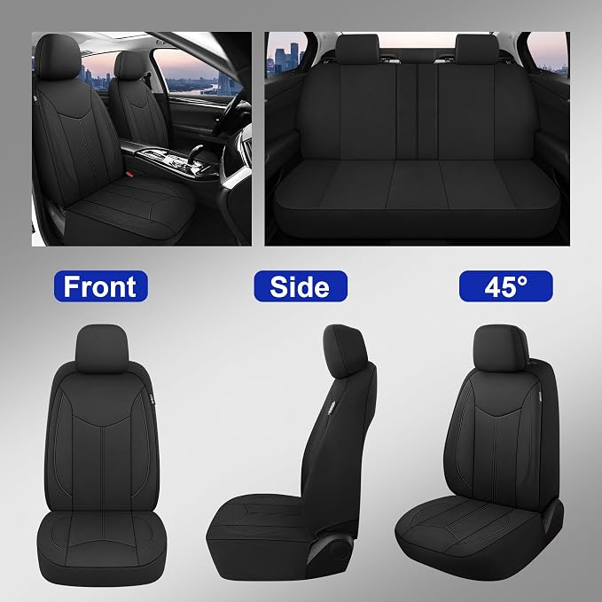 Universal Neoprene Seat Covers — Black