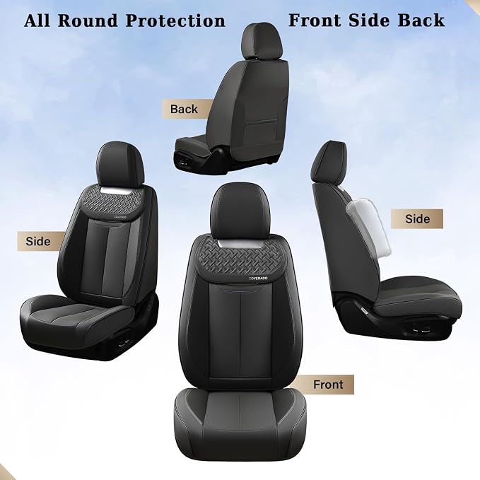 Universal Seat Covers — Full Set — Black