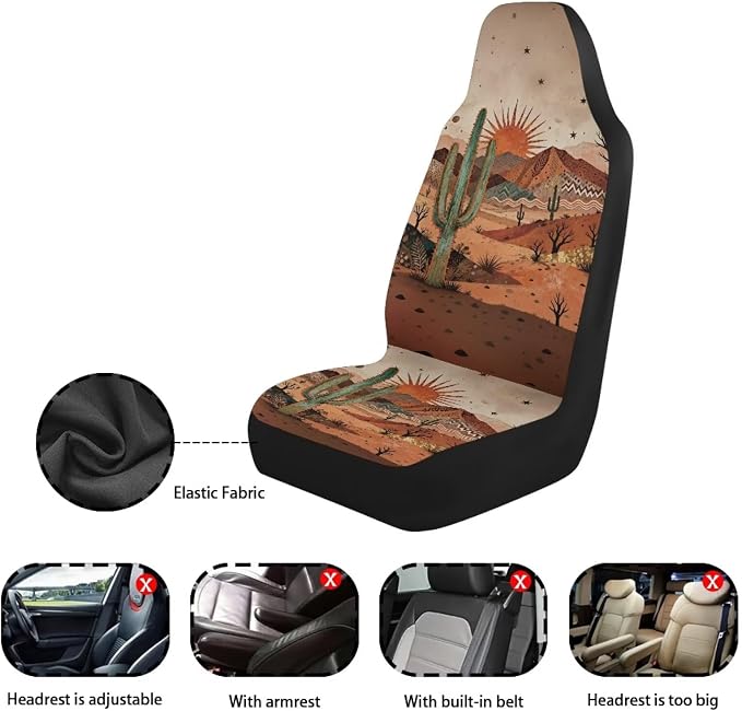 Universal Fabric Seat Covers — Full Set