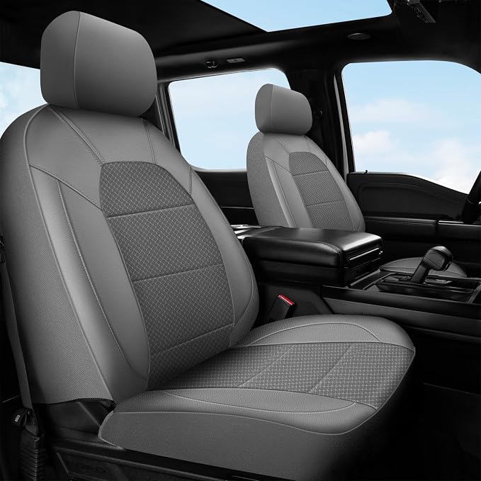 Universal Seat Covers — Full Set — Gray